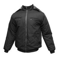 Куртка тактика Рип-Стоп Tailor под резинку зима черный (Бушлат, Тейлор) 