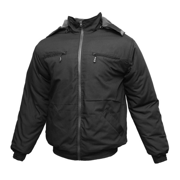 Куртка тактика Рип-Стоп Tailor под резинку зима черный (Бушлат, Тейлор) - 3565244