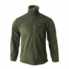 Кофта флісова зі вставками SoftShell демісезонна (Софтшел, дорога) Олива 44-58