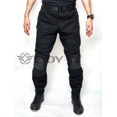 Тактические штаны со съемными наколенниками ESDY черные
