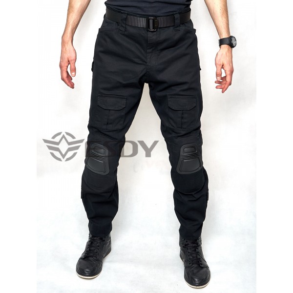 Тактические штаны со съемными наколенниками ESDY черные - 3565259