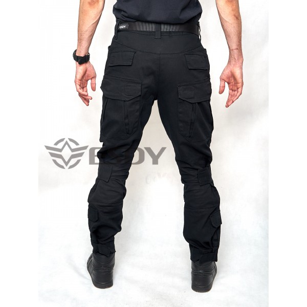 Тактические штаны со съемными наколенниками ESDY черные - 3565259
