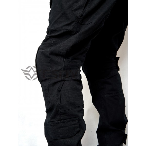 Тактические штаны со съемными наколенниками ESDY черные - 3565259