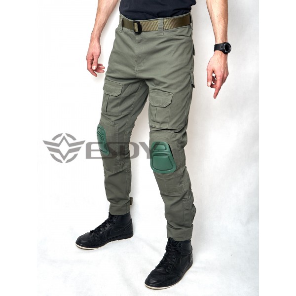 Тактичні штани зі знімними наколінниками ESDY олива - 3565260