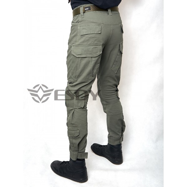 Тактичні штани зі знімними наколінниками ESDY олива - 3565260