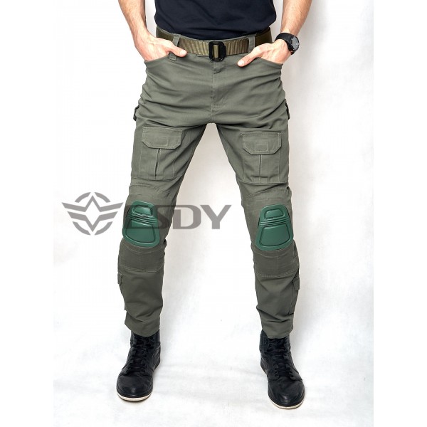 Тактичні штани зі знімними наколінниками ESDY олива - 3565260