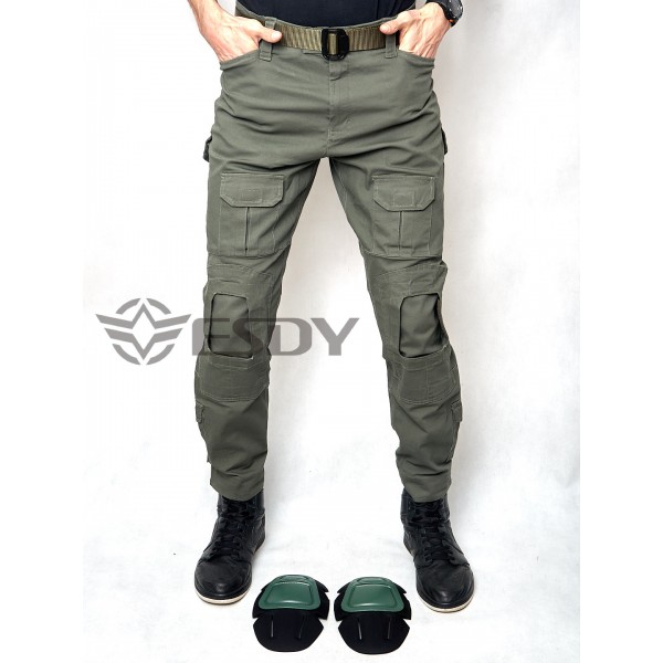 Тактичні штани зі знімними наколінниками ESDY олива - 3565260