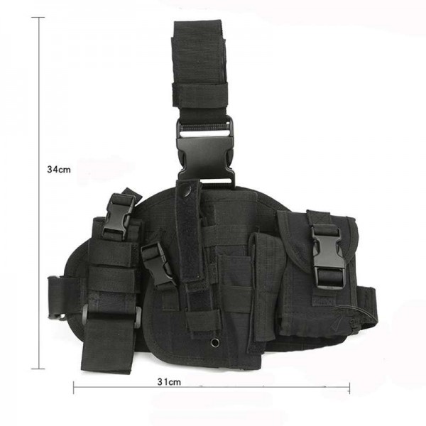 Кобура набедренная с платформой черная - 3555677