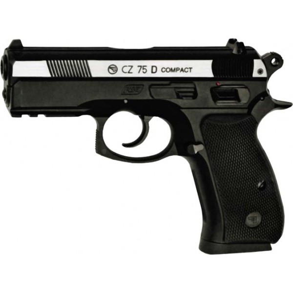 Пистолет пневматический ASG CZ 75D Compact. Корпус - металл - 3110561