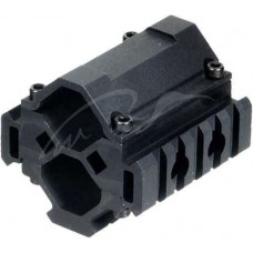 Крепление подствольное UTG (Leapers) MNT-BR005XL. 3 планки. Диаметр ствола - 20-25мм. Длина - 61 мм. Ширина - 61 мм