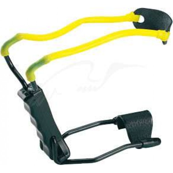 Рогатка Man Kung MK-T1 с упором ц:черный/желтый - MK-T1