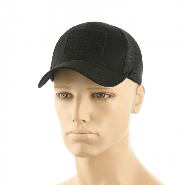 Бейсболка с липучкой и сеткой BLACK - 3565394