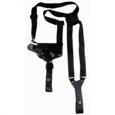 Кобура оперативная кожаная формованная с синтетическим креплением горизонтальная для Форт 17