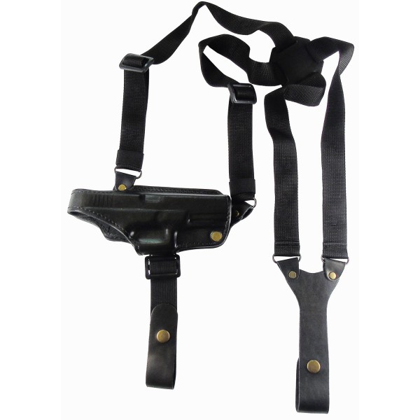 Кобура оперативная кожаная формованная с синтетическим креплением Глок 17 - 2996619