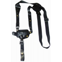 Кобура оперативная кожаная формованная трехслойная с комбинированными креплением ПСМ