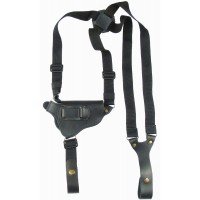 Кобура оперативна шкіряна універсальна з синтетичним кріпленням (із скобою) для Екол