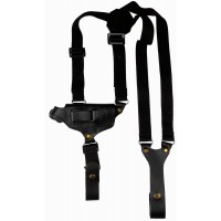 Кобура оперативна шкіряна універсальна з синтетичним кріпленням (зі скобою) ПГШ