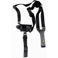 Кобура оперативная кожаная универсальная с синтетическим креплением (со скобой) Эрма459