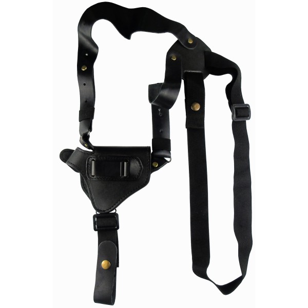 Кобура оперативная кожаная универсальная с комбинированными креплением (со скобой) -2,5 "(РКС, Альфа 420, Сафари- 2,5") - 2996537