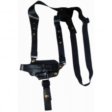 Кобура оперативная кожаная формованная с комбинированными креплением Глок19