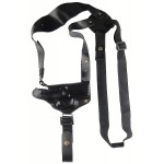 Кобура оперативная кожаная формованная с комбинированным креплением горизонтальная для Форт 17