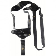 Кобура оперативная кожаная формованная с комбинированным креплением горизонтальная для Форт 17