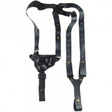 Кобура оперативная кожаная формованная с кожаным креплением Наган, Альфа 440