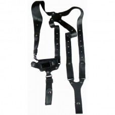 Кобура оперативная кожаная универсальная с кожаным креплением (со скобой) Эрма55