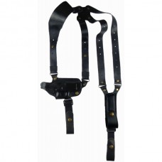 Кобура оперативная кожаная формованная (Форт-12) с кожаным креплением с подсумки под магазин