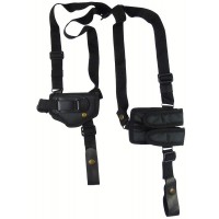 Кобура оперативная синтетическая трехслойная с синтетическим креплением, с двумя подсумками под магазин ПМ