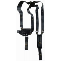 Кобура оперативна шкіряна тришарова формована, (Форт-12), з шкіряним кріпленням і подсумки під магазин