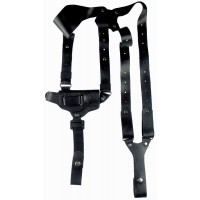 Кобура оперативная кожаная универсальная с кожаным креплением (со скобой) АЕ10