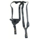 Кобура оперативная кожаная универсальная с кожаным креплением (со скобой) - 2,5 "(РКС, Альфа 420, Сафари)