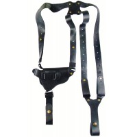 Кобура оперативная кожаная универсальная с кожаным креплением (со скобой) Армениус