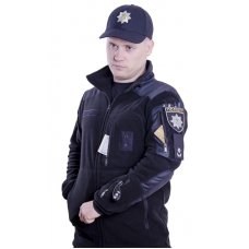 Кофта флисовая тактическая Черная 250гр/м