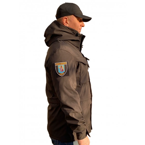 Куртка милитари м65 черная под пистолет с Velcro Soft Shell - 3565382 Куртка милитари м65 черная под пистолет с Velcro Soft Shell - 3565382