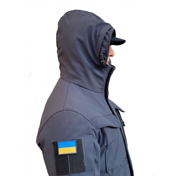 Куртка мілітарі М65 темно-синя під пістолет Velcro Soft Shell - 3565381 Куртка мілітарі М65 темно-синя під пістолет Velcro Soft Shell - 3565381