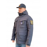 Куртка милитари м65 темно-синяя под пистолет с Velcro Soft Shell