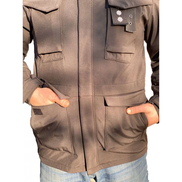 Куртка милитари м65 черная под пистолет с Velcro Soft Shell - 3565382 Куртка милитари м65 черная под пистолет с Velcro Soft Shell - 3565382