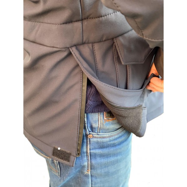 Куртка милитари м65 черная под пистолет с Velcro Soft Shell - 3565382 Куртка милитари м65 черная под пистолет с Velcro Soft Shell - 3565382