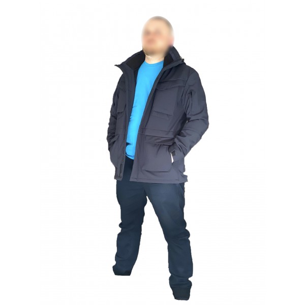 Куртка милитари м65 темно-синяя под пистолет Soft Shell - 3565362 Куртка милитари м65 темно-синяя под пистолет Soft Shell - 3565362