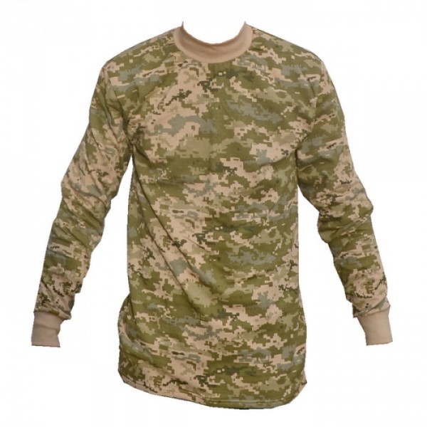 Трикотажний Гольф з начосом, 100% БАВОВНА, піксель ЗСУ - 3288457