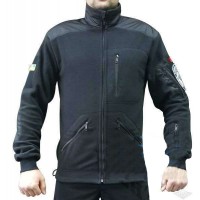 Тактична флісова кофта чорна