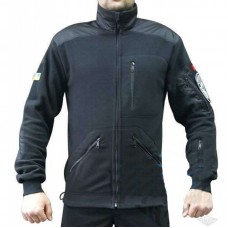 Тактическая флисовая кофта черная