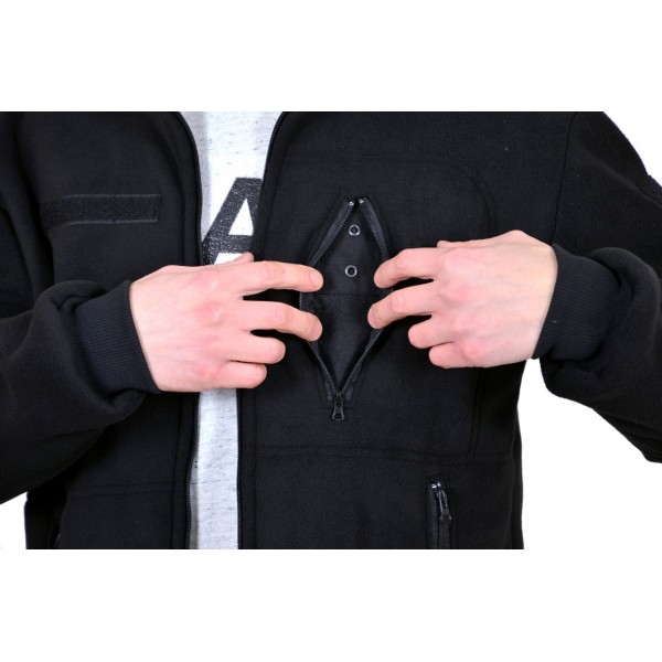 Кофта флисовая военная МЕДВЕДЬ БАЗА на МЕХУ Черный 450гр/м - 3288465 Кофта флисовая военная МЕДВЕДЬ БАЗА на МЕХУ Черный 450гр/м - 3288465