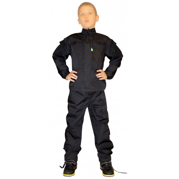 Детская черная форма спецназа (оригинал взрослой формы Нато) - 2589039