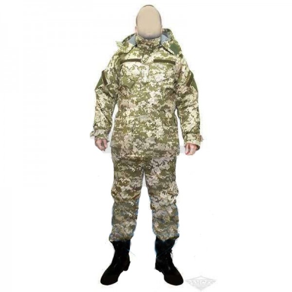 Зимовий камуфляжний костюм, бушлат і штани Укр. цифра -20 C - 2589093
