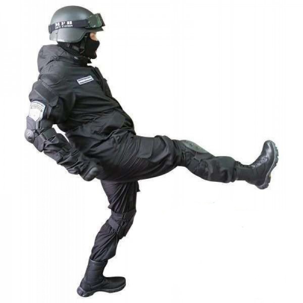 Тактичний чорний костюм для спецназу - 2592176