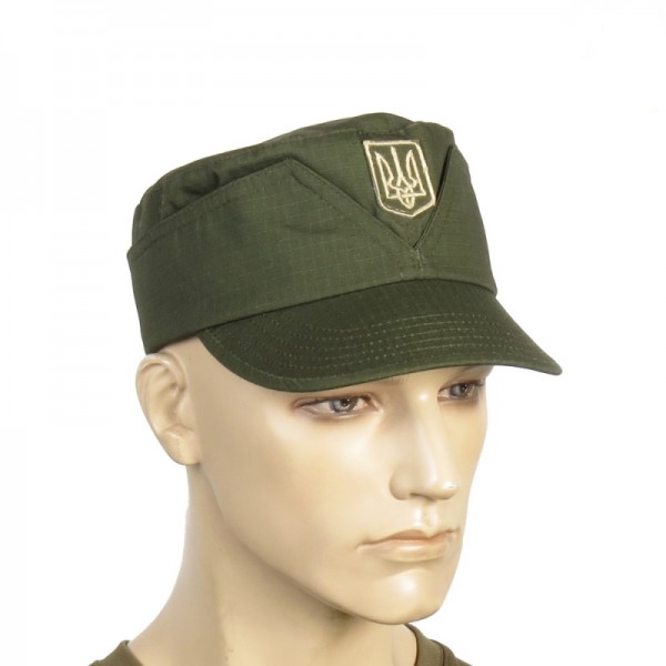 Кепка армійська мазепинка з гербом олива - 3277711