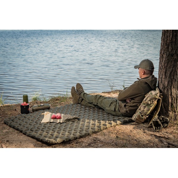Каремат надувной 195х120 олива M-tac - 3569401